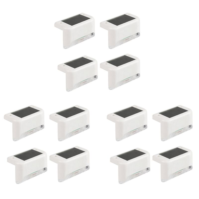 Outdoor Lighting For Fence - ABVG-12Pcs LED Solar Path Stair Lights