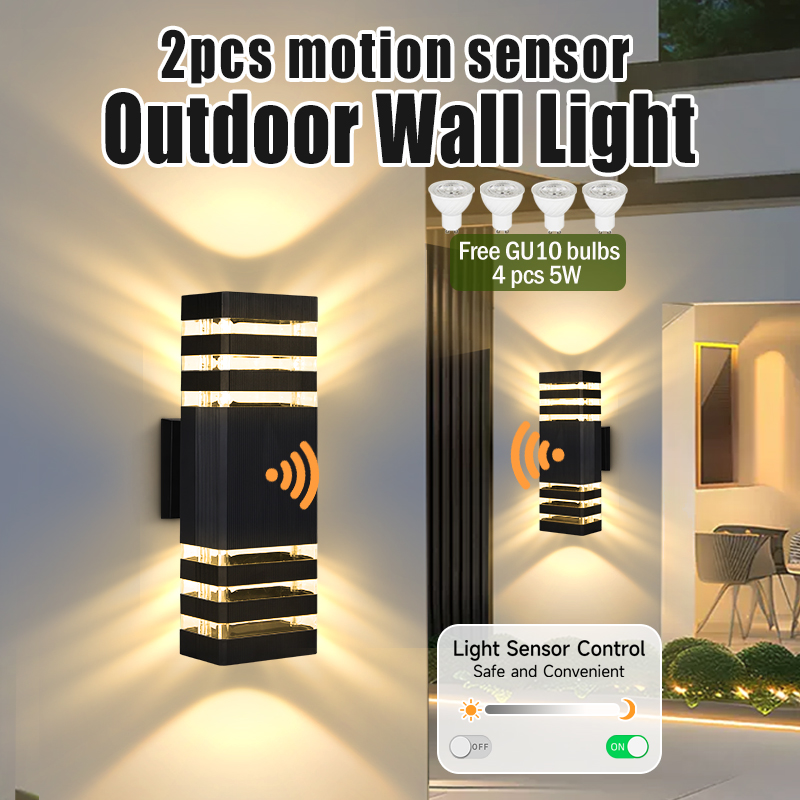 Outdoor Lighting Wall Mount - Sensor Light Outdoor Wall Lamp GU10