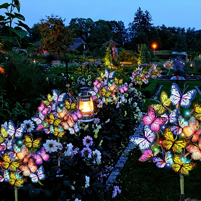 Solar Path Light - Solar LED Butterfly Garden Lights Waterproof