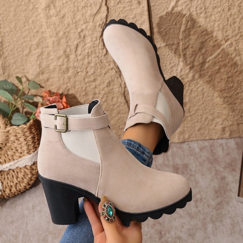 Outdoor Lighting Uplight - Women's Ankle Boots Round Toe Mid