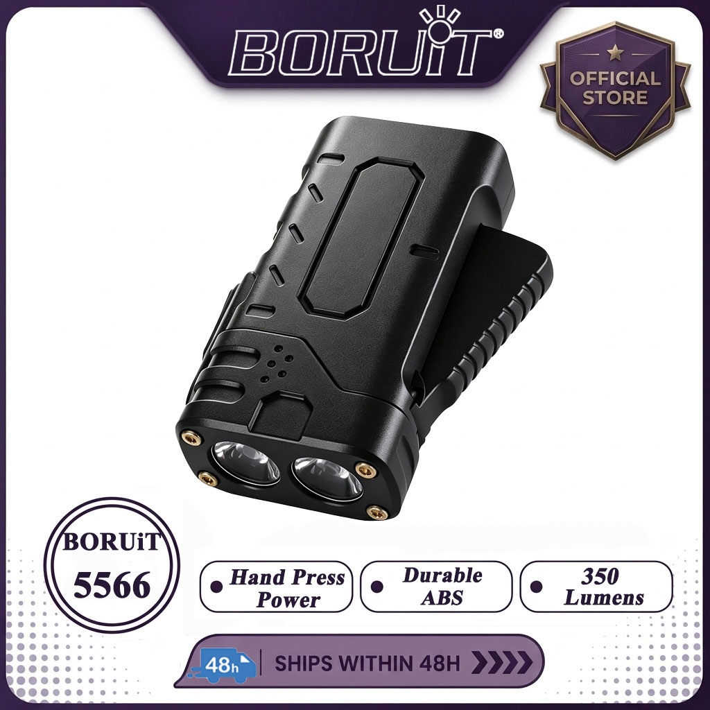 Outdoor Lighting Guide - BORUIiT Hand Crank EDC LED Flashlight