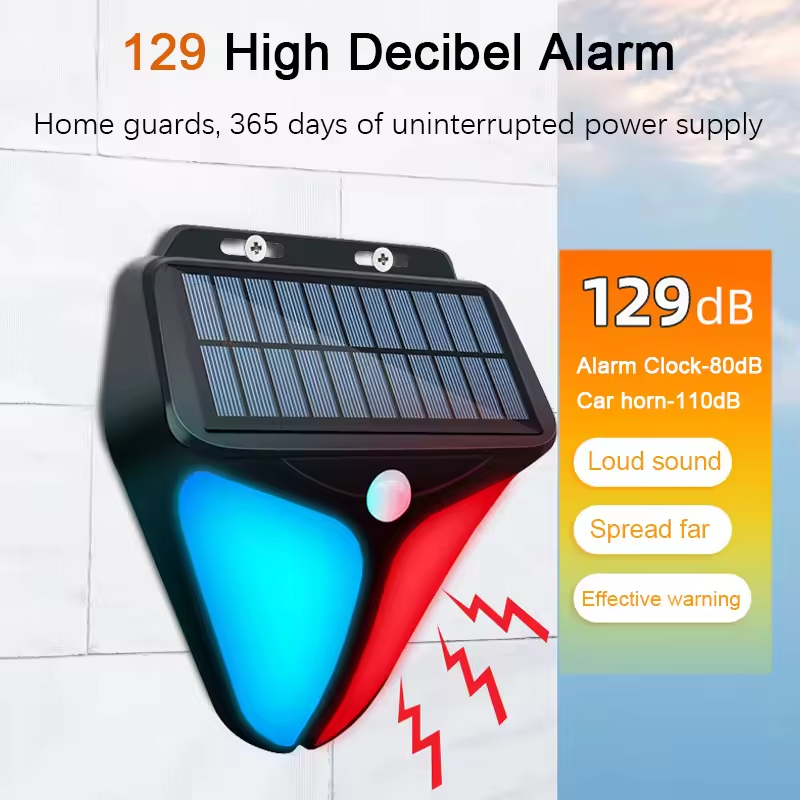 Outdoor Lighting Experts - Outdoor Solar Alarms Light 4 Mode