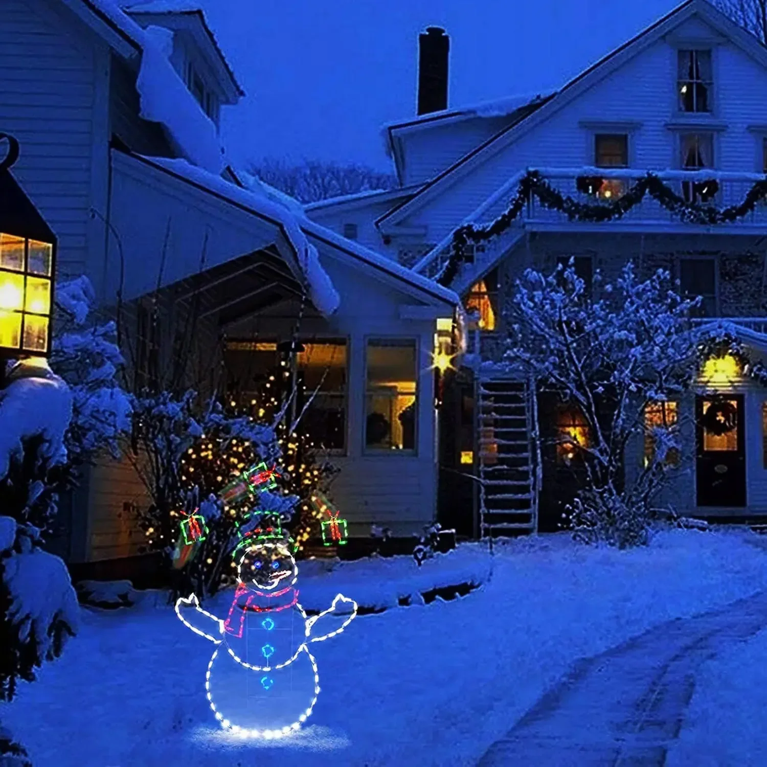 Animated Snowball Light LED Gl - Bollard Light Garden review and price
