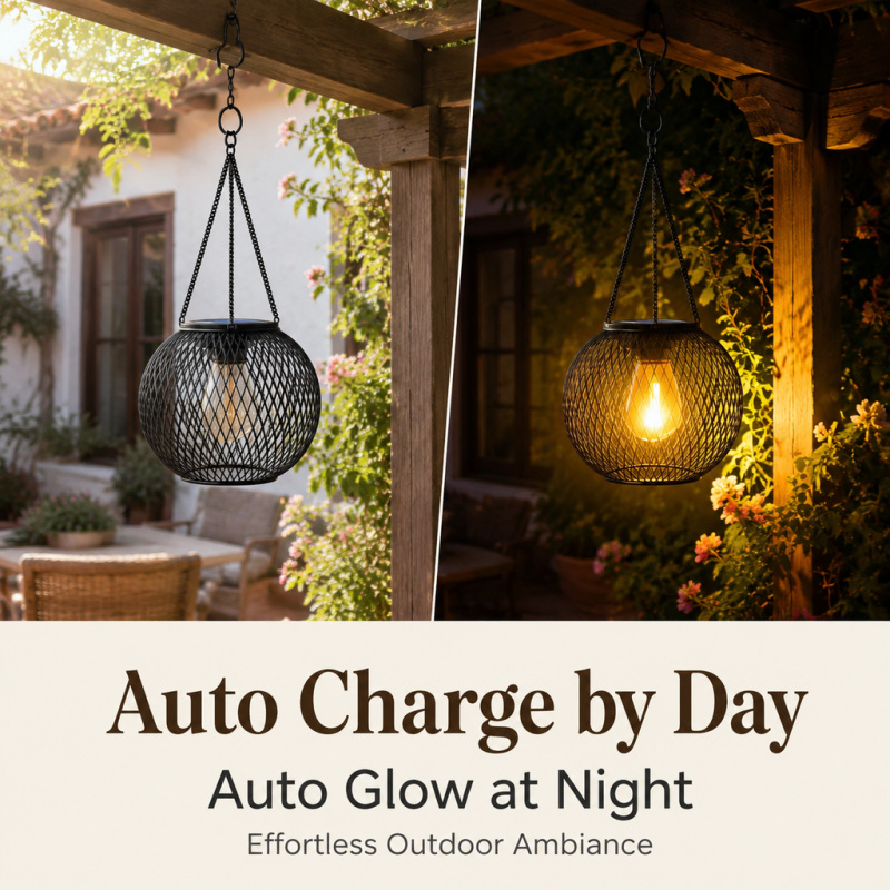 Solar Powered LED Hanging Floo - Bollard Light Garden review and price