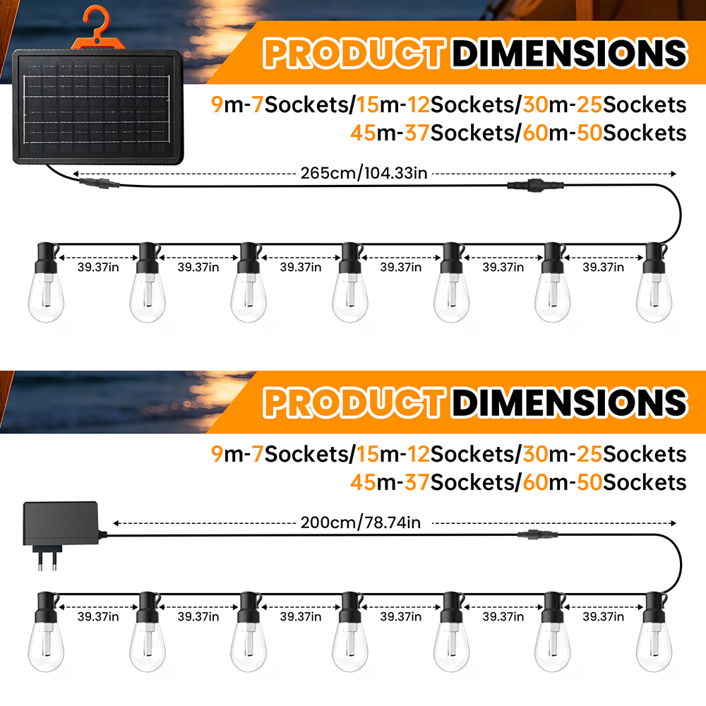 Waterproof LED Globe String Li - Outdoor Lighting For Fence review and price