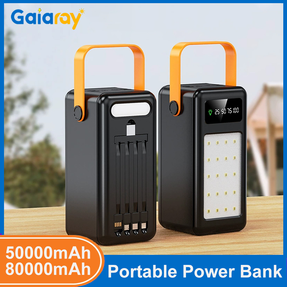 50000mAh 80000mAh Portable Pow - Outdoor Lighting Battery Powered review and price