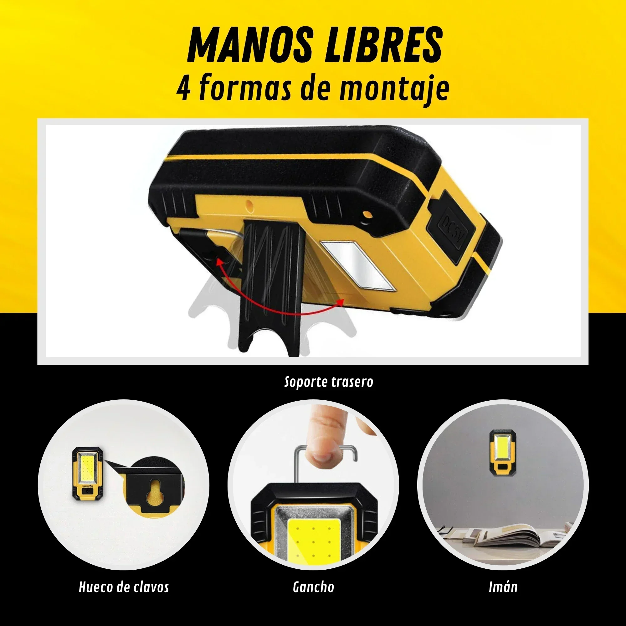Rechargeable 4000MaH Work Ligh - Outdoor Lighting Hooks review and price