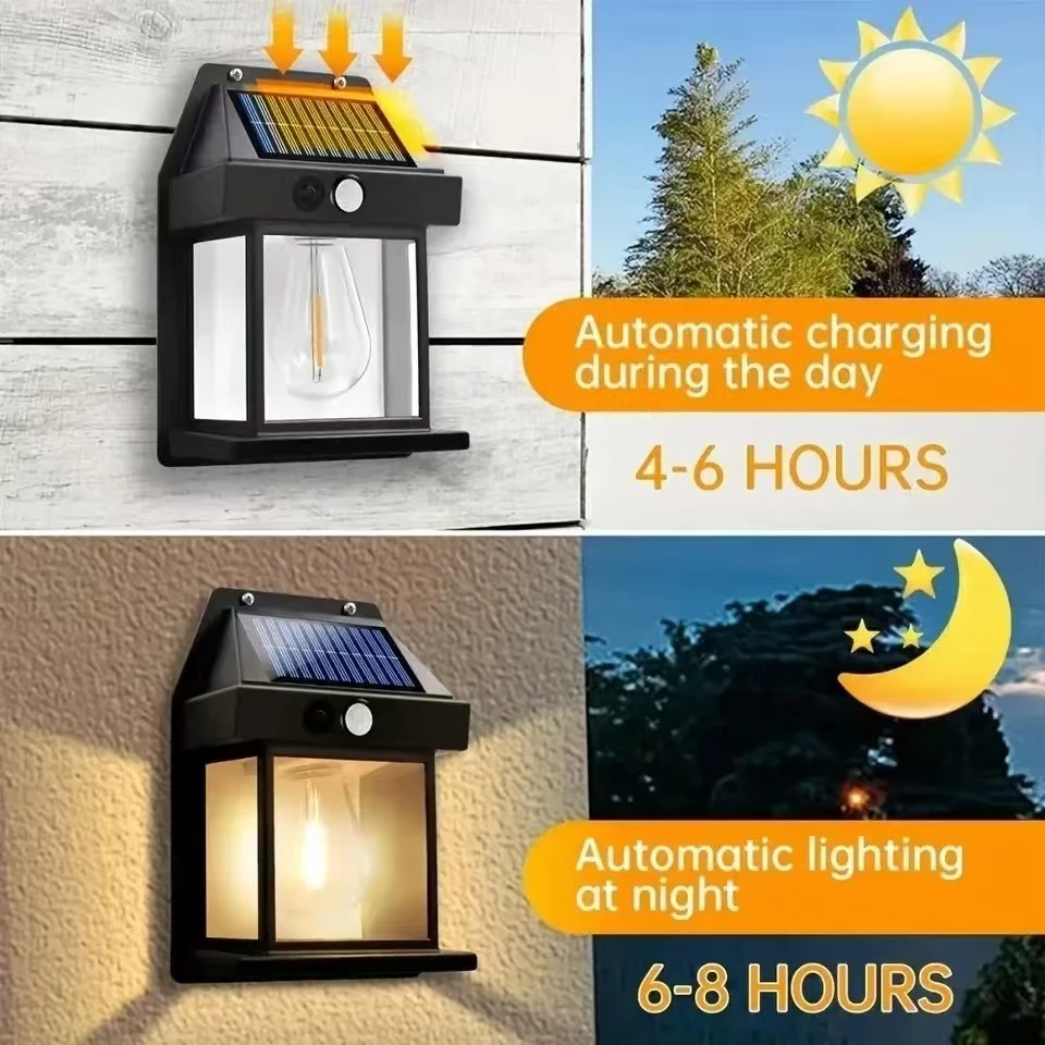 Outdoor Solar Tungsten Wall Li - Outdoor Lighting Garage review and price