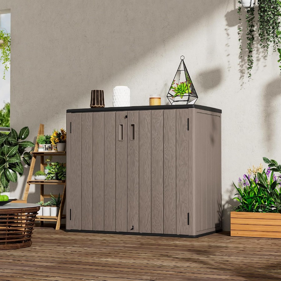 Large Outdoor Storage Box, Res - Outdoor Lighting Garage review and price