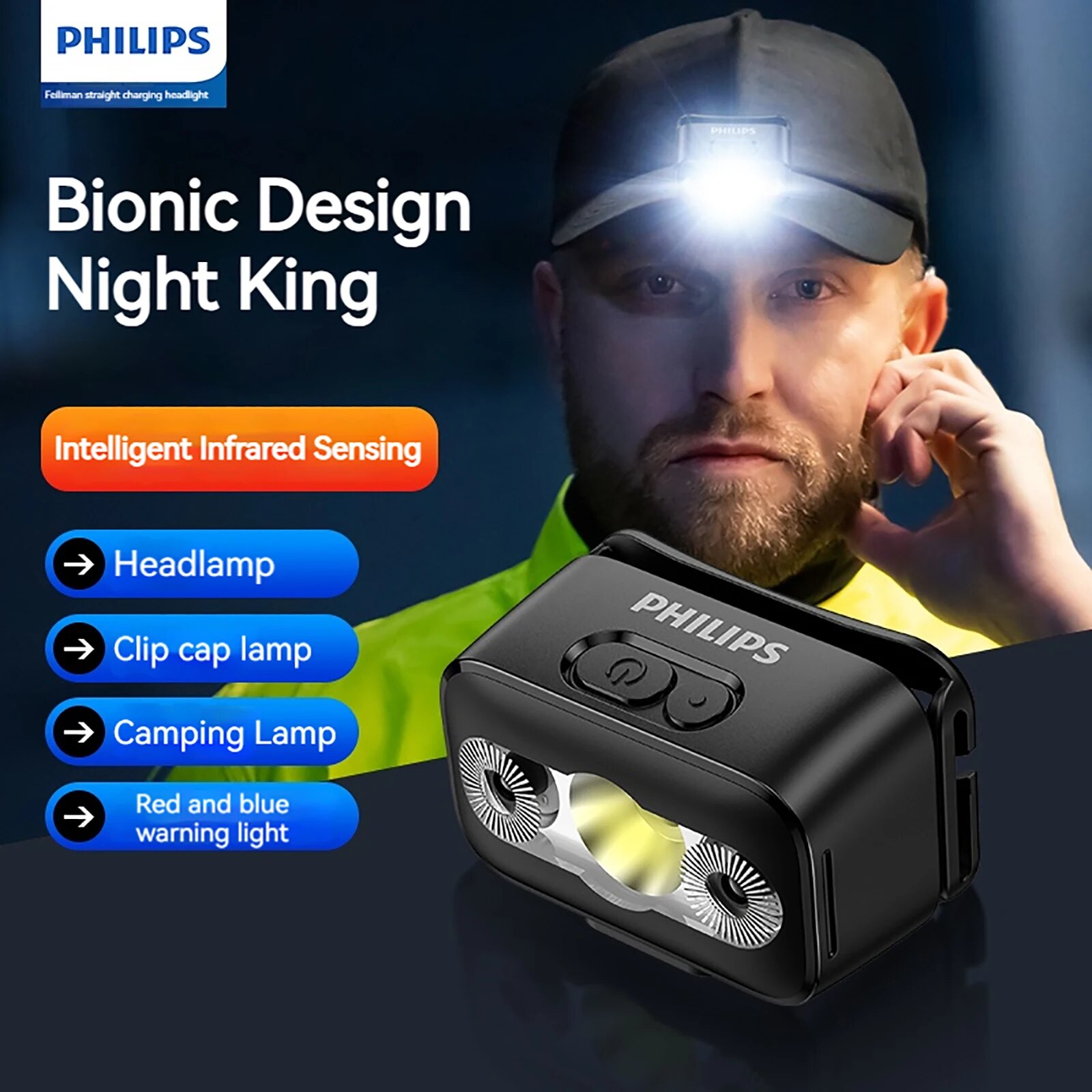 PHILIPS LED Headlamp Sensor He - Outdoor Lighting Philips review and price