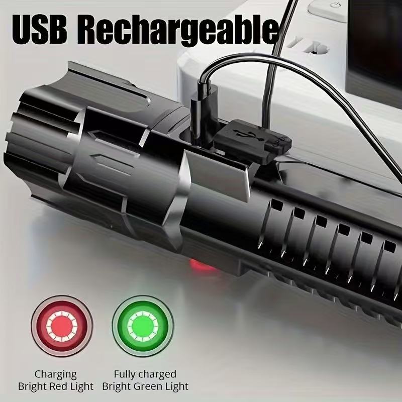 New High-power Led Flashlight  - Outdoor Lighting Battery Powered review and price