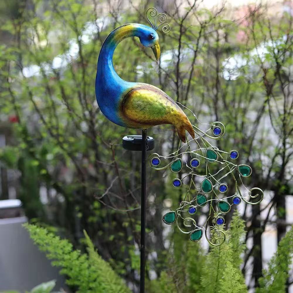 Metal Peacock Solar Stake Ligh - Solar Path Light review and price