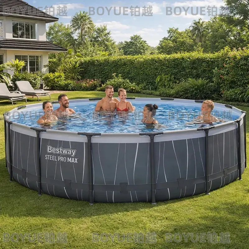 Round Steel Frame Above Ground - Outdoor Lighting Around Pool review and price