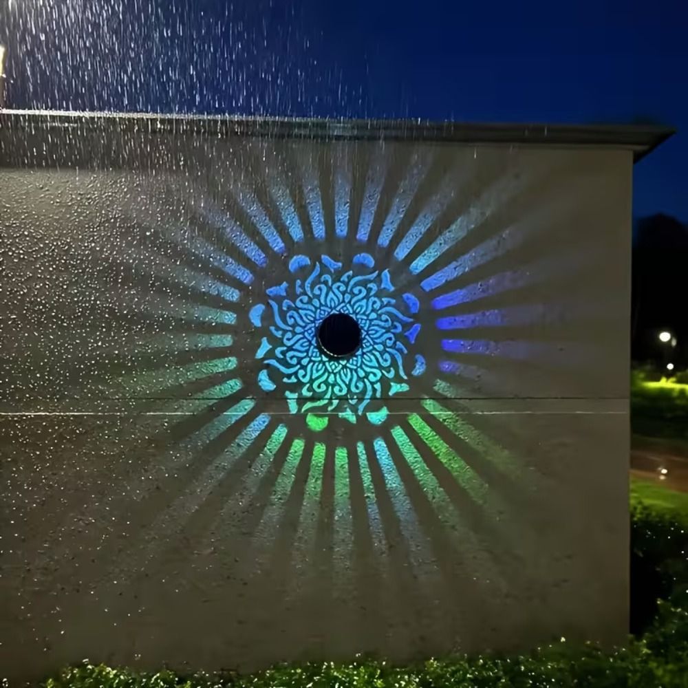 Sunflower Mandala Solar Wall L - Solar Wall Sconce review and price