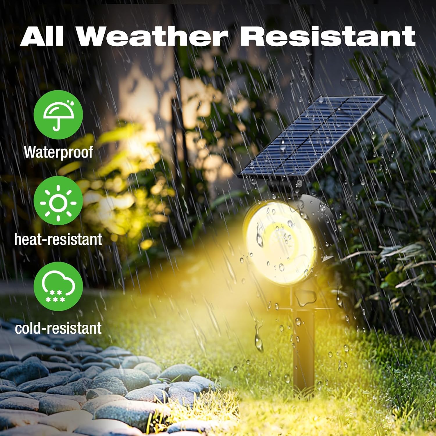 Outdoor Solar Spot Lights Wate - Outdoor Lighting Solar Panel review and price