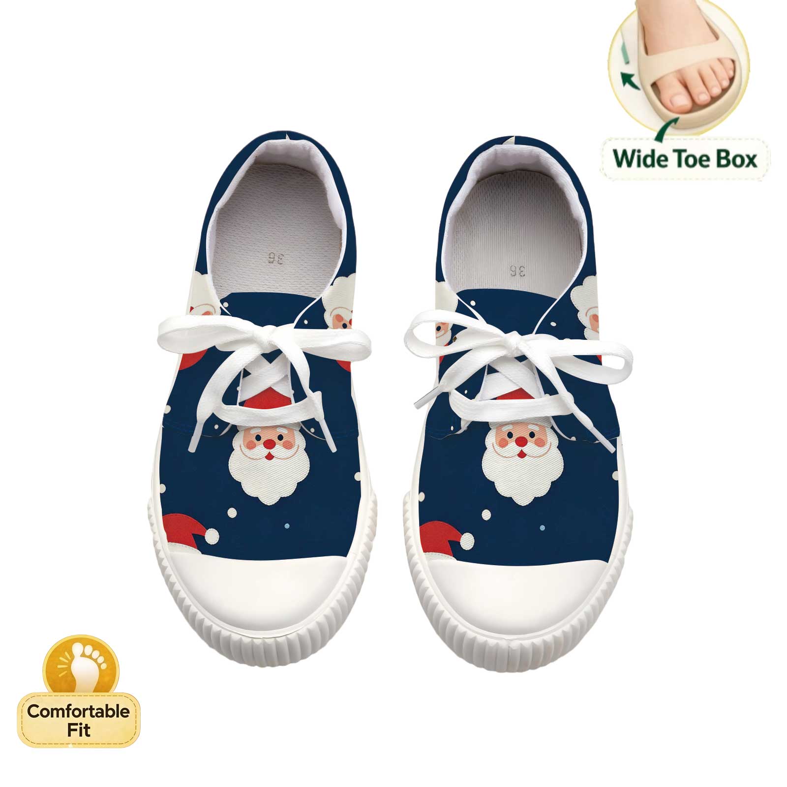 Women Santa Print Lace Up Casu - Outdoor Lighting Uplight review and price