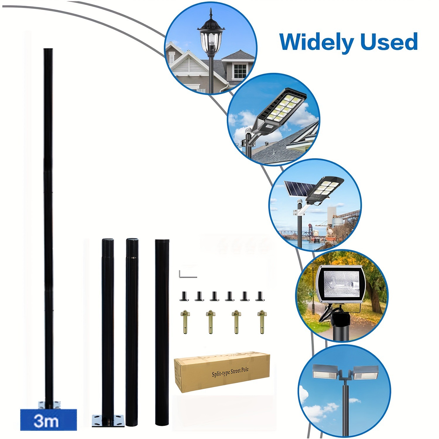 3m Solar Outdoor Split Lamp Po - Bollard Light Garden review and price